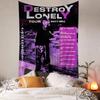 Поп-хип-хоп рэпер Destroy Lonely Подвесной богемный гобелен Богемные настенные гобелены Мандала Кавайная декорация комнаты