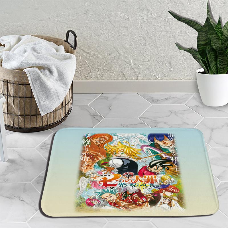 The Seven Deadly Sins Carpet Cartoon Living Room Bedroom Carpet Balcony Bathroom Non-slip Door Mat Outdoor Rug Birthday Gift