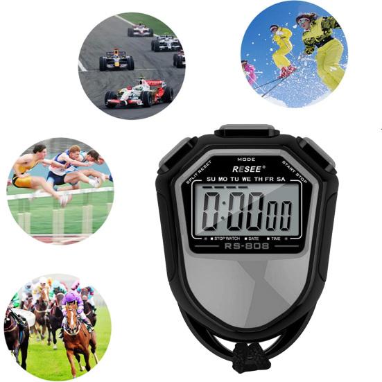 Stopwatch Timer Lightweight Waterproof Digital Display Timer for Sports Coaches Swimming Running Training