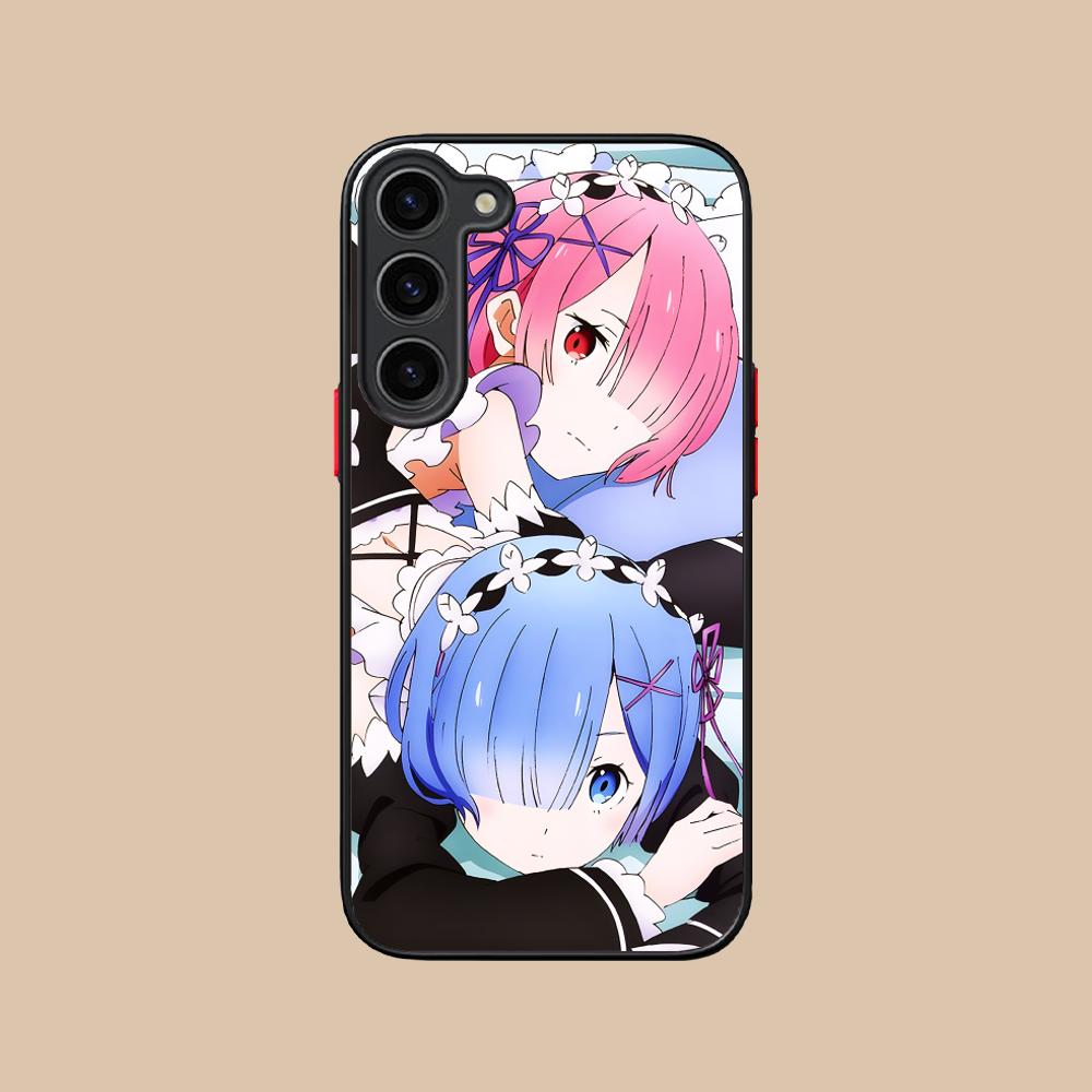 Чехол из силикона ReZero Rem Ram для мобильного телефона Samsung Galaxy S26 S25 S24 S23 S22 S21 Plus FE Ultra Цветной чехол