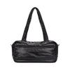 Matin Kim Logo Stitch Padding Square Bag Black