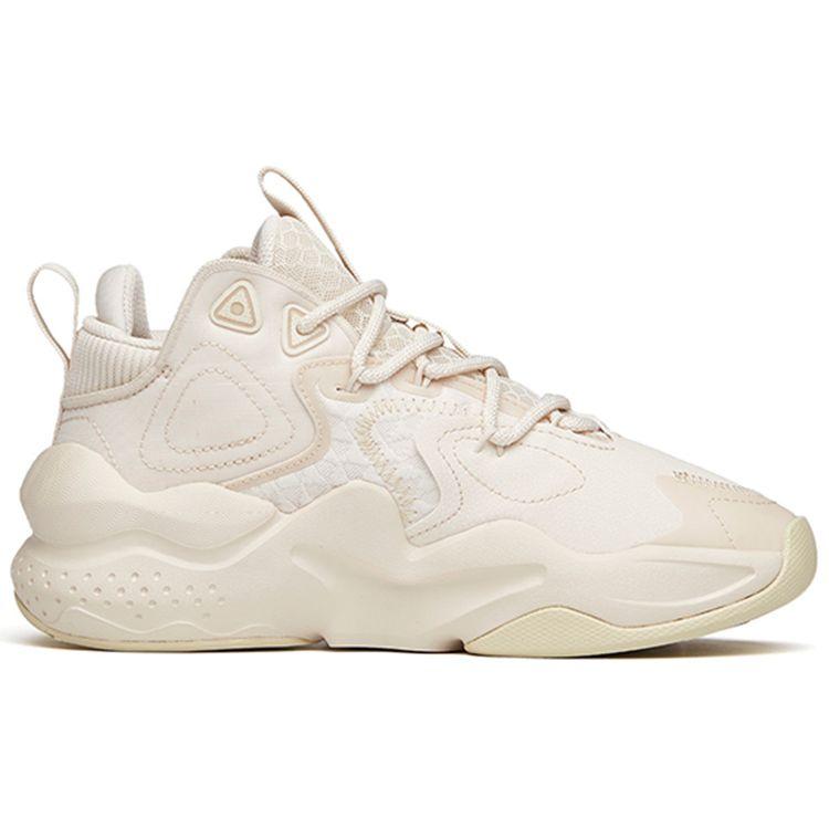 Anta Кроссовки Lifestyle Series с амортизацией, нескользящие, средней высоты, для пап, женские, грязно-серые 122148080-2