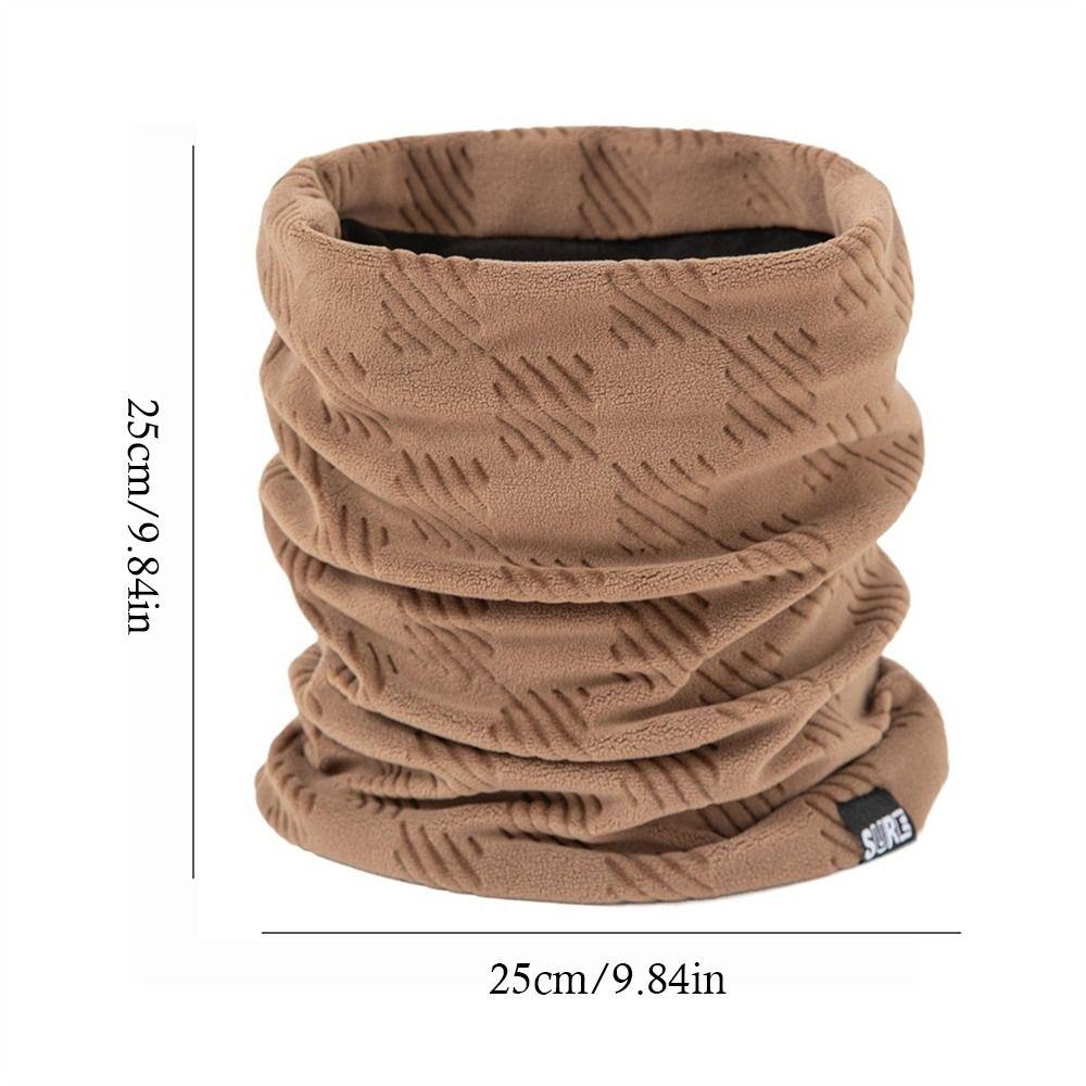 Plush Sport Scarf Soft Fleece Cold-proof Collar Versatile Neck Gaiter for Winter