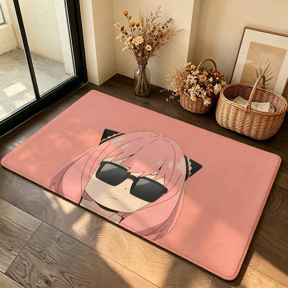 Anime S-spy-familys Carpet Bathroom Anti-slip Mat Door Mat Home Decoration Mat Entrance Door Mat Scratch-resistant Door Mat