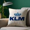 Нидерланды KLM Королевские голландские авиалинии Наволочка Плюшевая ткань Мягкая Двусторонняя печать Чехол для диванной подушки Наволочки для декоративных подушек