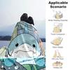 1pc Blanket Jeff the Land Shark1 Print Design, Lightweight Blanket for Sofa, Bed- Soft &Warm, Gift for All Seasons like Christmas, Halloween