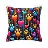 Animal Footprint Dog Paw Cushion Cover x cm Polyester Velvet Throw Pillow Case For Sofa Seat Decoration Bedding Pillowcase
