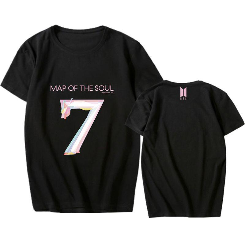 Bts Map Kpop Of The Soul7 Tshirt Bangtan Boys Short Sleeve Tee Shirts Tops