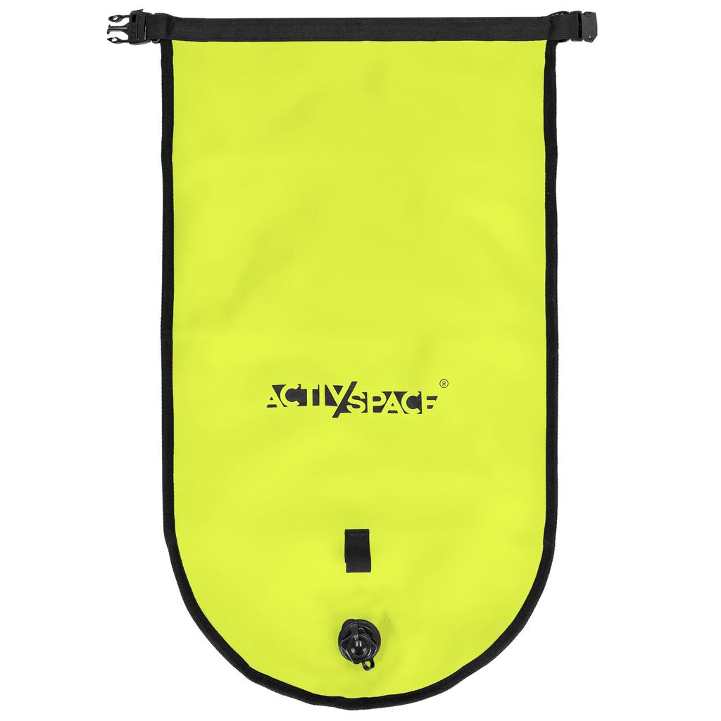 3-in-1 inflatable safety buoy, dry pocket + backpack - green
