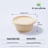 Mr. Corn Biodegradable Disposable Round Meal Boxes