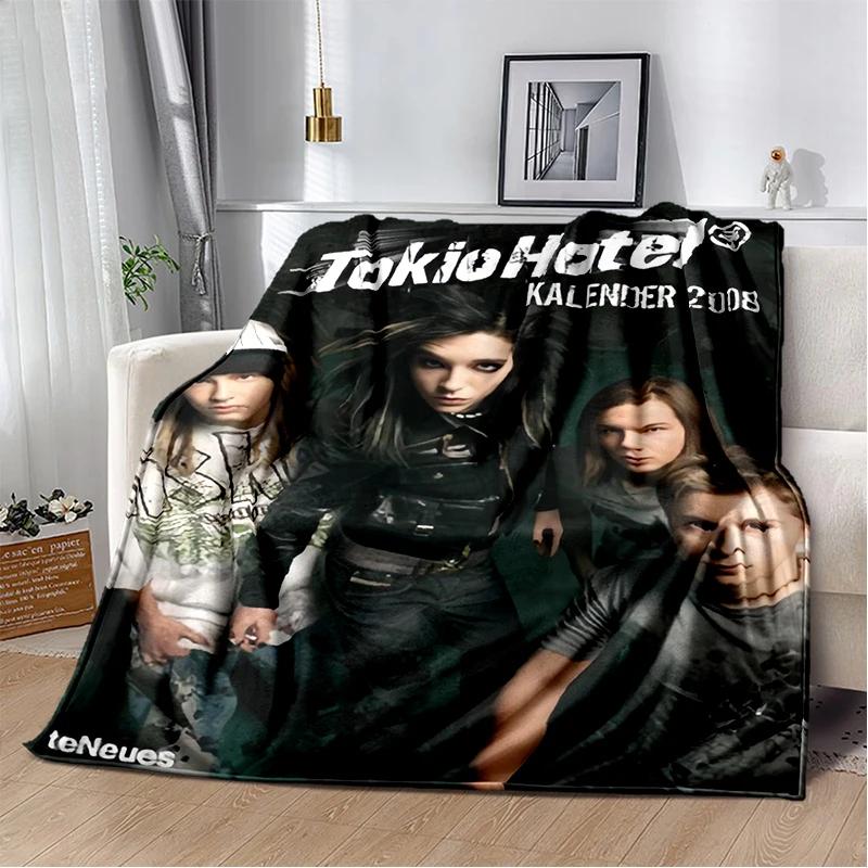 Bill Tom Kaulitz Tokio Hotel Rock Band 2025 New Style Blanket,Soft Throw Blanket for Home Bedroom Bed Sofa Cover Kids Gift Cover