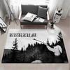 B Burzum Filosofem Коврик для пола Эко Фланелевый Придверный коврик Нескользящий Без запаха Внутренний ковер для пола Мягкий Короткий ворс Домашний коврик