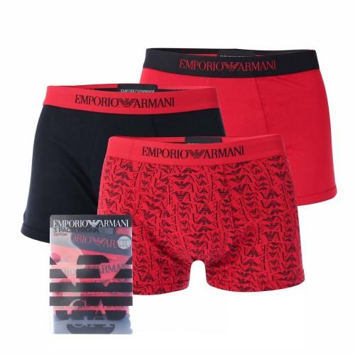 Emporio Armani Mens Organic Cotton Boxer Shorts (Pack of 3)