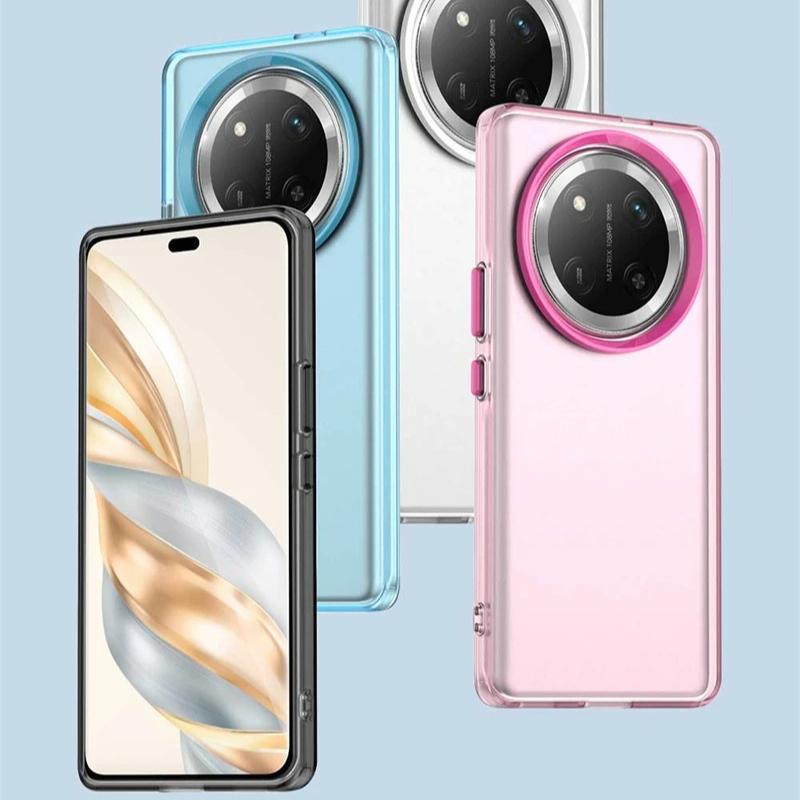 Противоударный чехол для телефона конфетного цвета для Honor X9C Противоударный матовый прозрачный чехол Чехол для Honor X9C для Honor X9C Чехол 6,78 дюйма