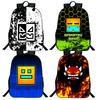 Angry Geometry Dash Backpacks for Middle and High School Students, Large Capacity Leisure Backpacks, Holiday Gifts