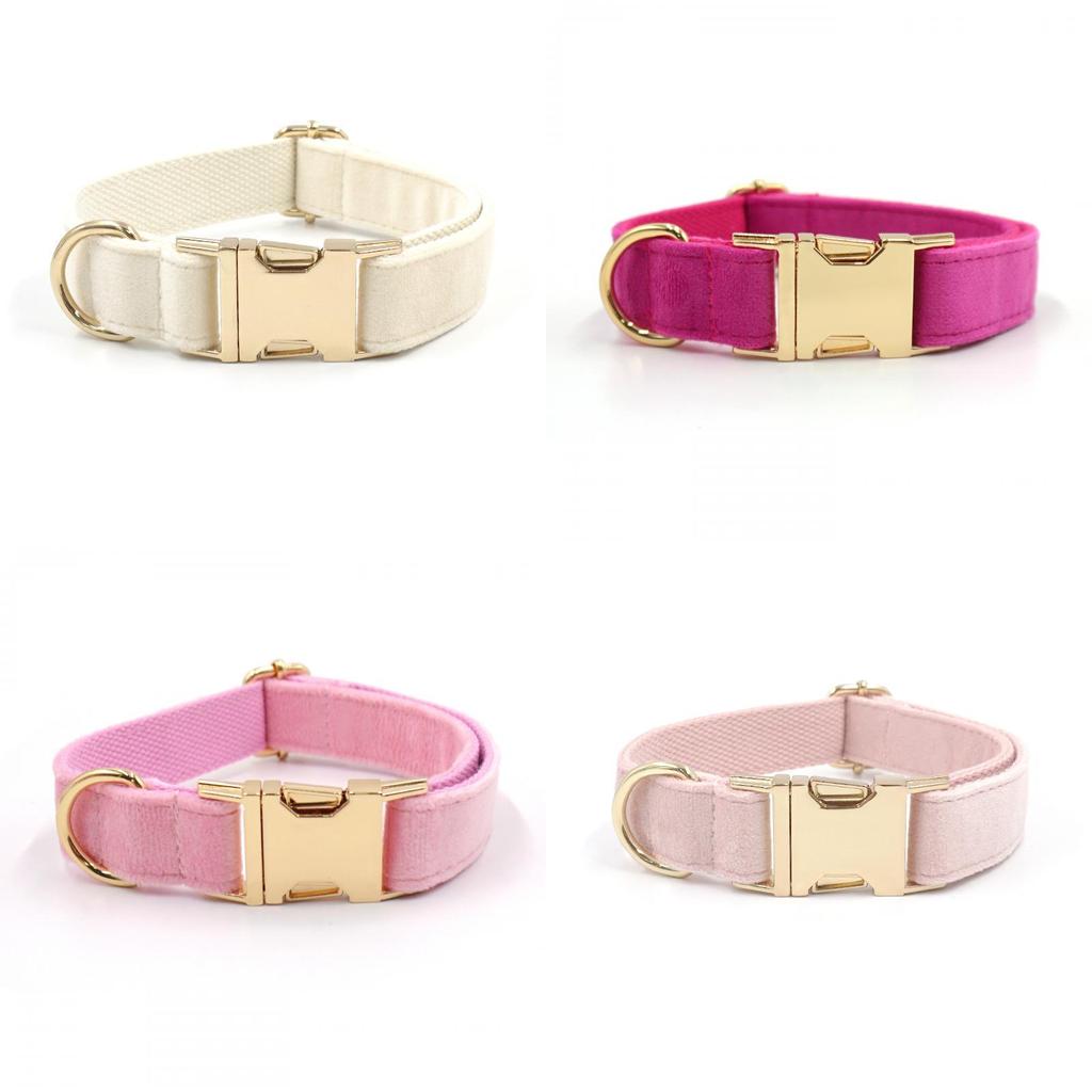 Dog Collar Material Pet Necklace With Gold Clasp For Medium And Large Dogs