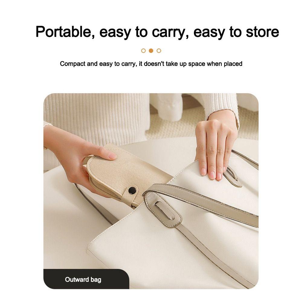 Felt Curling Iron Storage Bag Portable Heat Resistant Straightener Felt Bags Hair Curling Wand Cover Curling Iron Straightener