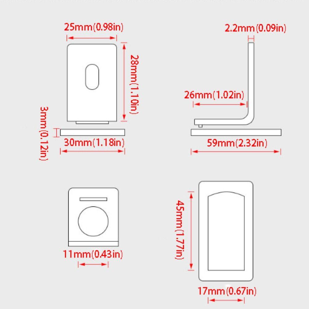 Stainless Steel Ultra Thin Door Stopper Strong Magnetic Anti-collision Strong Magnetic Door Holder Aluminum Alloy Ultra Thin