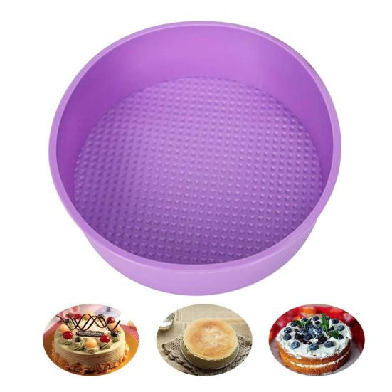 4/6/8/10-Inch Round Silicone Cake Mold Non-stick Food Grade Easy Release Cheesecake Water Bath Pan Protector Kitchen Baking Mould