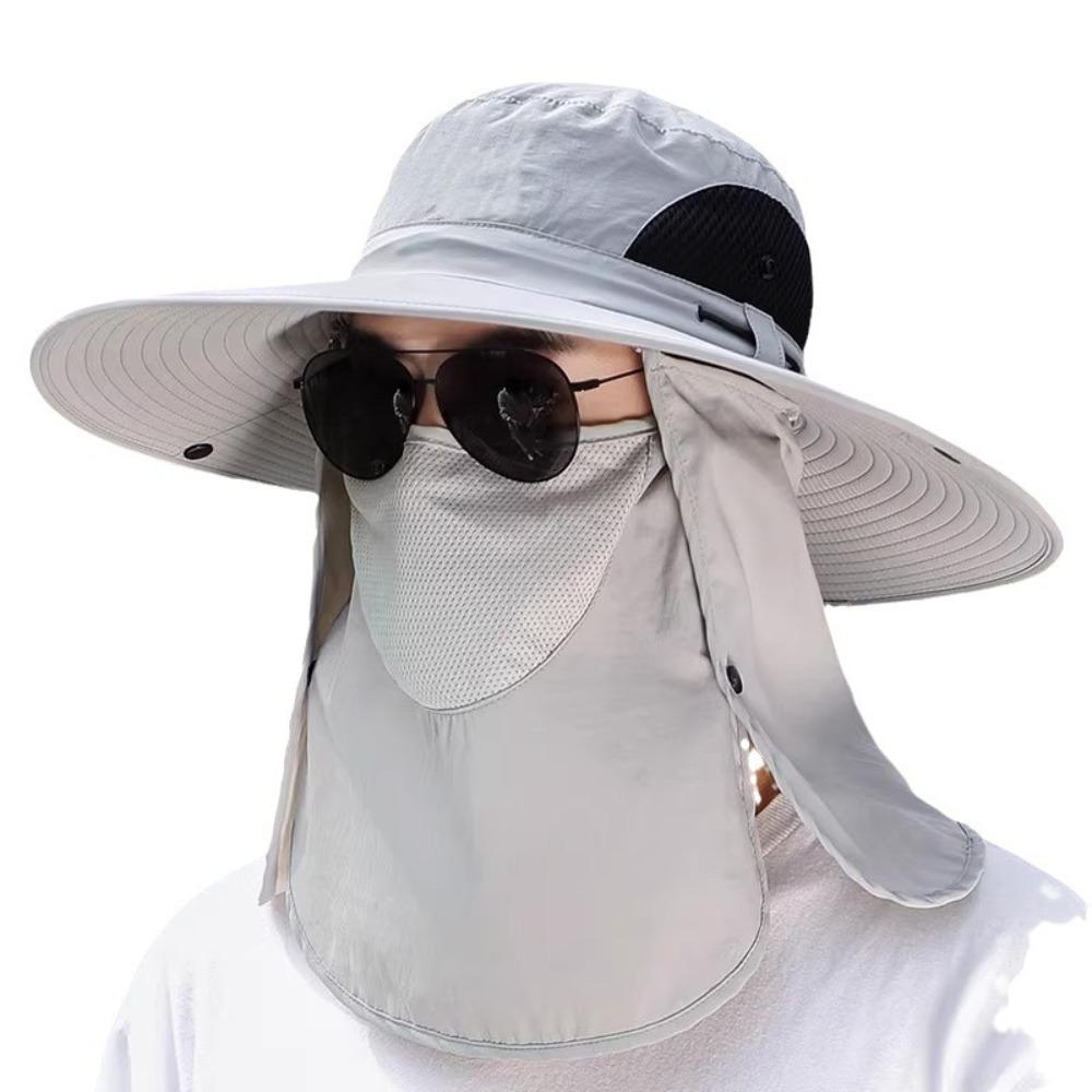 Широкополая рыбацкая шляпа для отдыха, закрывающая лицо, альпинистская шляпа, новая солнцезащитная шляпа, для улицы