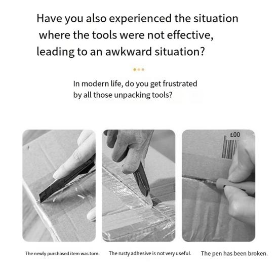 Магнитный складной нож с керамическим лезвием, карманный, с прямоугольными канавками, нож для открывания коробок, портативный складной режущий инструмент