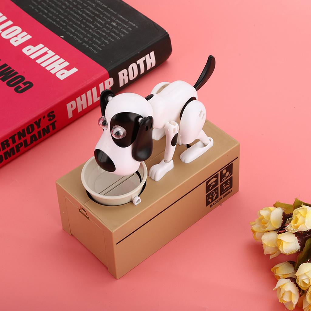Инновационная электрическая мультяшная собака, едящая копилку, милый горшок, подарок на день рождения для детей
