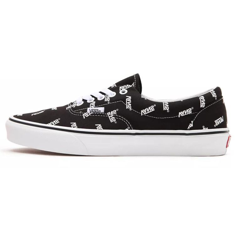 Vans Era Allover Logo - Black White Unisex Sneakers True-White VN0A54F1QW7