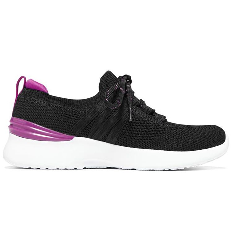 Skechers Skech-Air Dynamight Сетчатая ткань Удобные Повседневные Низкие Кроссовки Lifestyle Женские Черный Фиолетовый 149750-BKPR