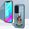 Чехол для телефона S-Spirited CARTOON A-Away для Samsung S26 S25 S24 FE S23 S22 S21 Plus S20 Ultra Note20Ultra Черная стеклянная крышка