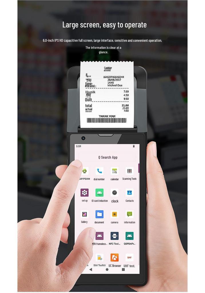 Терминал сбора данных (ТСД) с RFID, быстрой зарядкой, сканированием штрих-кодов и обработкой медицинских отходов