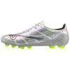 Mizuno Футбольные бутсы унисекс Alpha 2 Pro Серебристо-зеленые P1GA256409