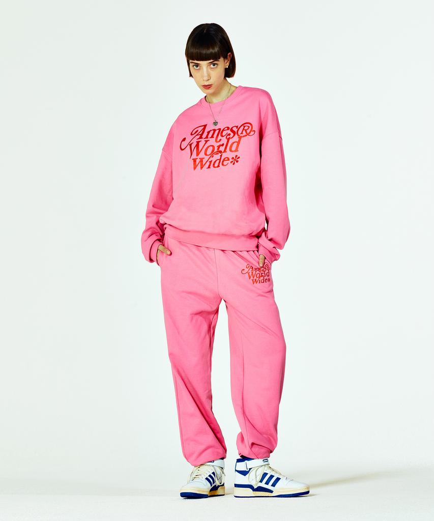 AMES-WORLDWIDE Signature Logo Sweatpants Pink (Am2Cfupa00A)