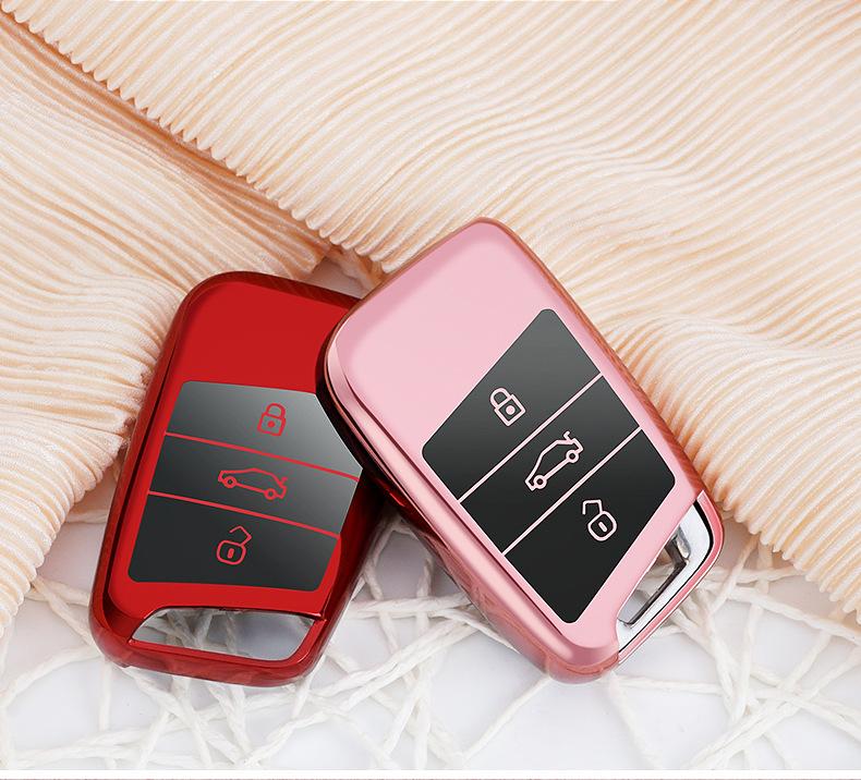 Модный чехол для дистанционного ключа из ТПУ для Volkswagen VW Magotan Passat B8 Golf для Skoda Superb A7 Kodiaq, защитные аксессуары