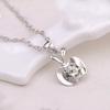 Серебряное ожерелье с подвеской в виде кристалла и фруктов для женщин - Короткая модная бижутерия Рождественский подарок