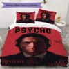 American Psycho Pattern Bedding,Quilt Set Quilt Cover Pillowcase Home Birthday Gift(1 * duvet cover + 2 * pillowcase, without core)_lx