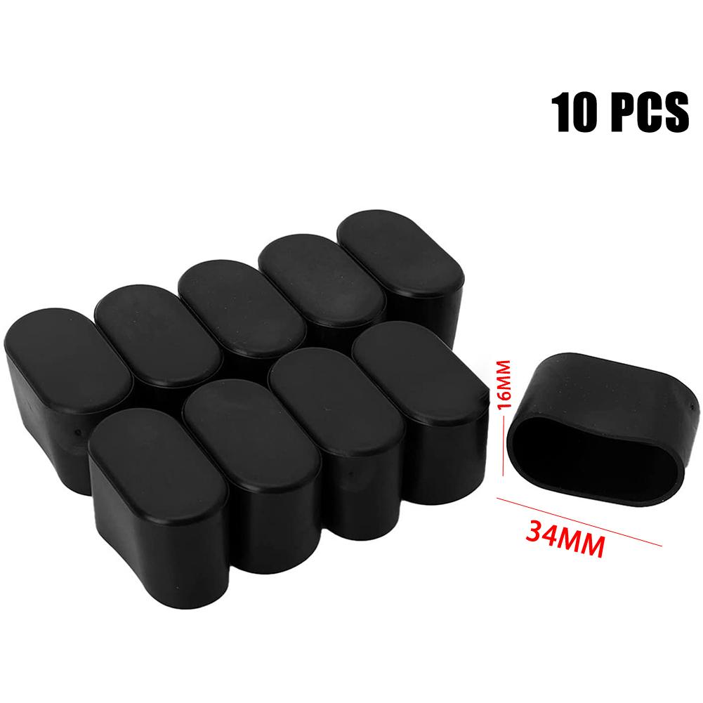 Oval Covers Chair Leg Cap 10Pcs Table Feet For Outdoor Furniture Garden Home Supplies PVC Rubber Practical 2025