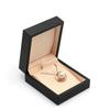Jewelry Box Leather Earrings Box Ring Box Black For Personal Use Storage Gift