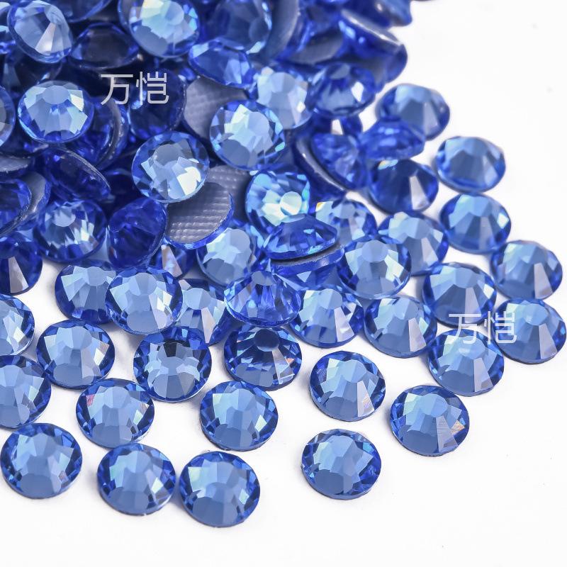 Blue Series Glass Hot Drill, Hot Melt Adhesive Стразы Diy Аксессуары для одежды Декоративные Красота Креативные Аксессуары