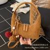 Premium Sense Niche Bag Women's Autumn and Winter 2025 New Matte Retro Shoulder Messenger Bag Ins Portable Dumpling Bag