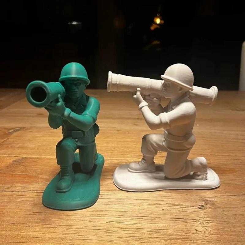 Креативная фигурка-подставка для ручек "Солдат", 3D-печатная фигурка военного, Уникальный настольный органайзер для офиса, дома