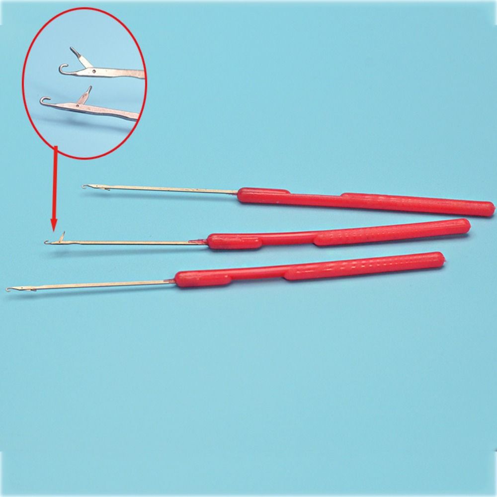 10pcs/set Plastic Dreadlock Crochet Needle Knitting Micro Hook Needle  for Jumbo Braiding
