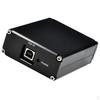 Black USB DAC External Sound Card Audio Amplifier Headphone Microphone