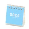 2026 Desk Calendar Twin-Coil Binding 17 Month Paper Calendar from Aug 2025 To Dec 2026 Office Tabletop Calendar Planner