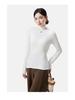 Women's Wool Semi-High Neck Long Sleeve Top - Antibacterial, Slimming, Warm, Versatile for Autumn and Winter
