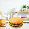 Plastic Mini Dinner Plate Burger-Shaped Dinnerware Set Stackable Hamburger Plate Set  Table Decor