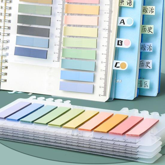 Index Tab Self-Adhesive Waterproof PET Writable Sticky Index Labels Notes File Page Flags School Supplies