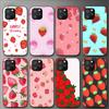 Lovely Strawberry Phone Case For Iphone 11 12 Mini 13 14 Pro Xs Max X 8 7 6s Plus 5 Se Xr Shell
