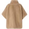 PINKO Faux Fur Effect Cape Short Sleeve Warm Elegant Velvet Coat Women coats Pink 103837A2PI-C60