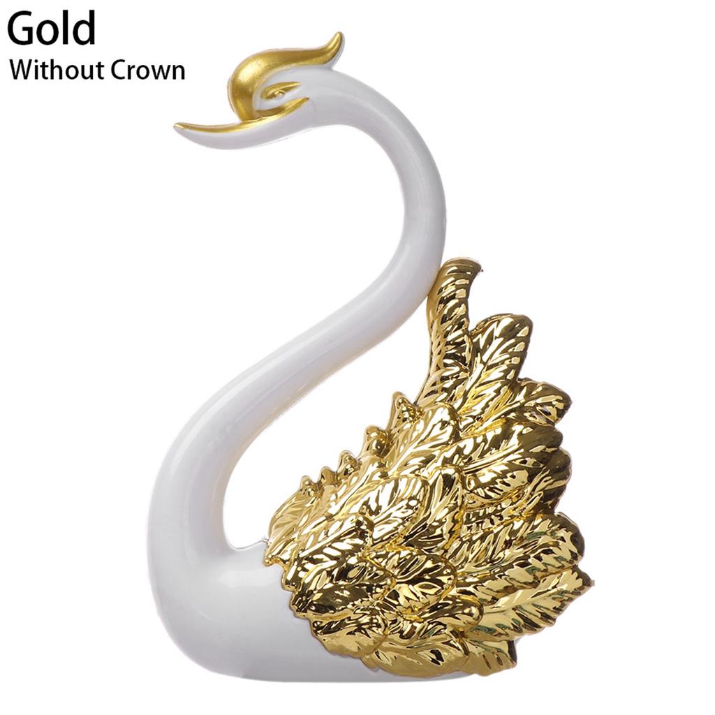 Baking Decoration Table Decorative Anniversary Ornament Cake Topper Swan Figurine Miniatures