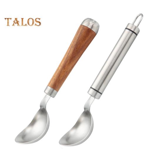 Ложка для мороженого из нержавеющей стали, удобная ручка, эргономичный дизайн, инструмент для любителей десертов, столовые приборы для десертов